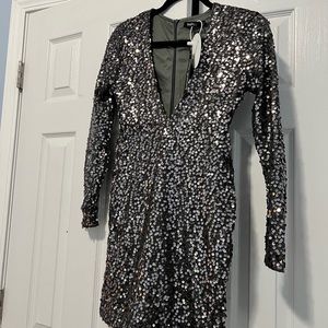 Brand New Sequin Long Sleeve Bodycon Party Dress